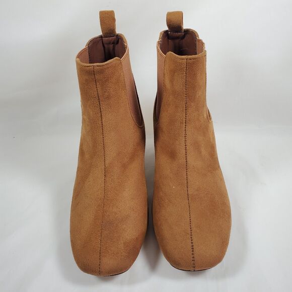 Cape Robbin Evita Brown Suede Ankle Boots Booties Size 6 - Picture 3 of 8